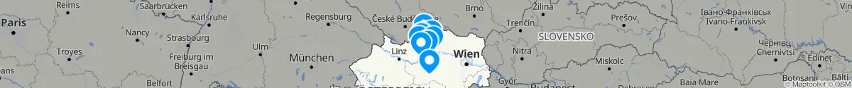 Kartenansicht für Apotheken-Notdienste in der Nähe von Groß Gerungs (Zwettl, Niederösterreich)